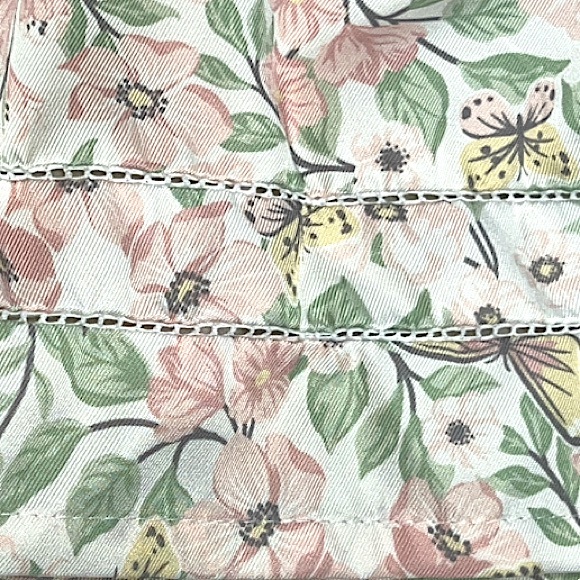 Catherine Malabdrino Ivory Off White Floral Satin Formal Toddler Dress Size 3T - Picture 3 of 12